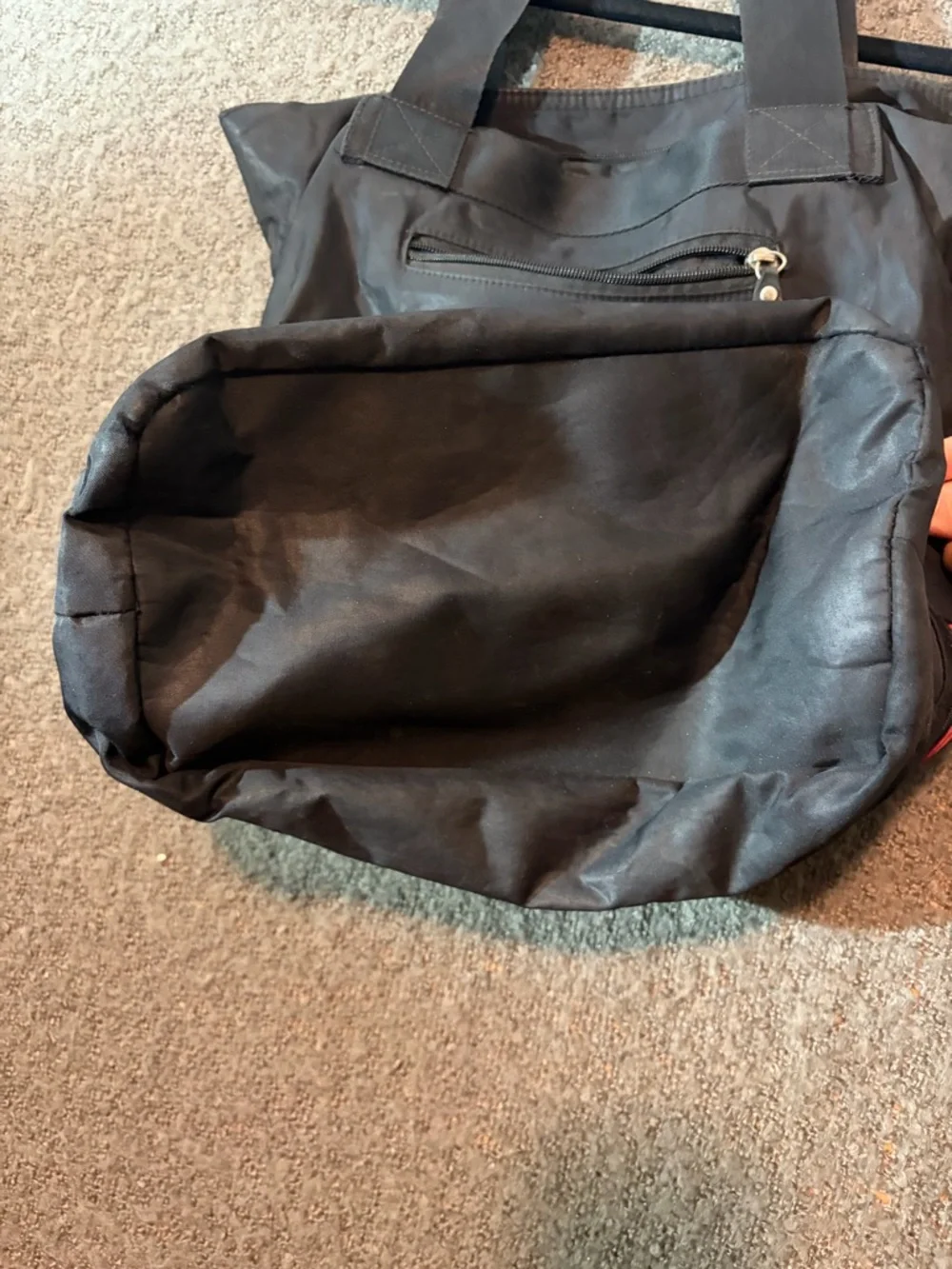 Prada Black Messenger Bag with Silver Buckle